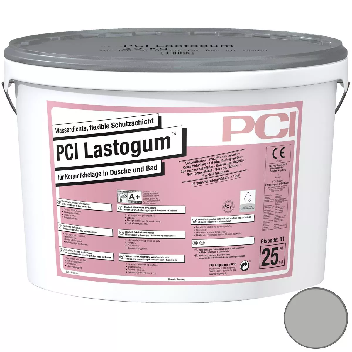 PCI Lastogum Waterproof Flexible Protective Layer Grey 25KG