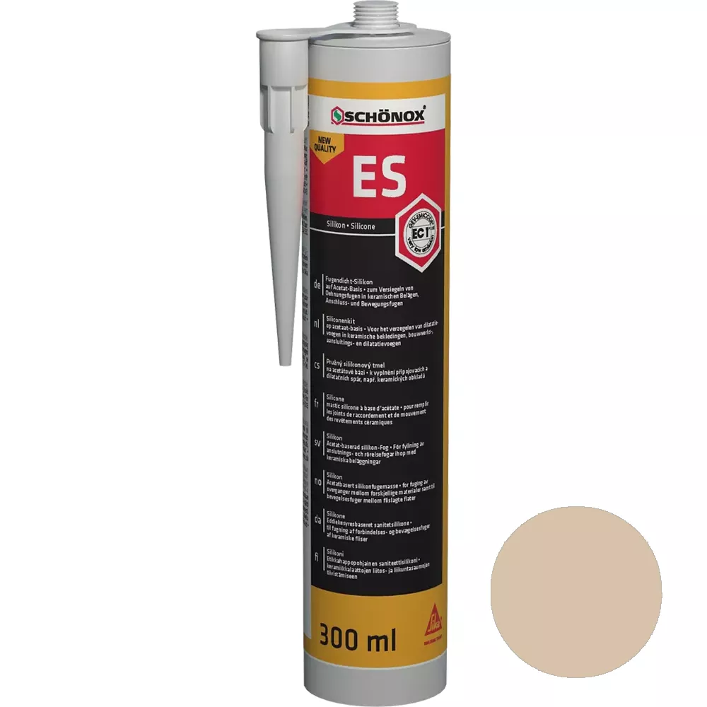 Σφραγιστικό αρμών σιλικόνης Schönox ES Jurabeige (300 ml) Σφραγιστικό αρμών σιλικόνης Schönox ES Jurabeige (300 ml)