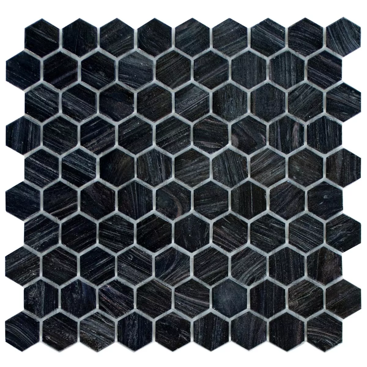 Γυάλινο Μωσαϊκό Πλακάκια Trend-Vi Hexagonal 260 Ανθρακίτης