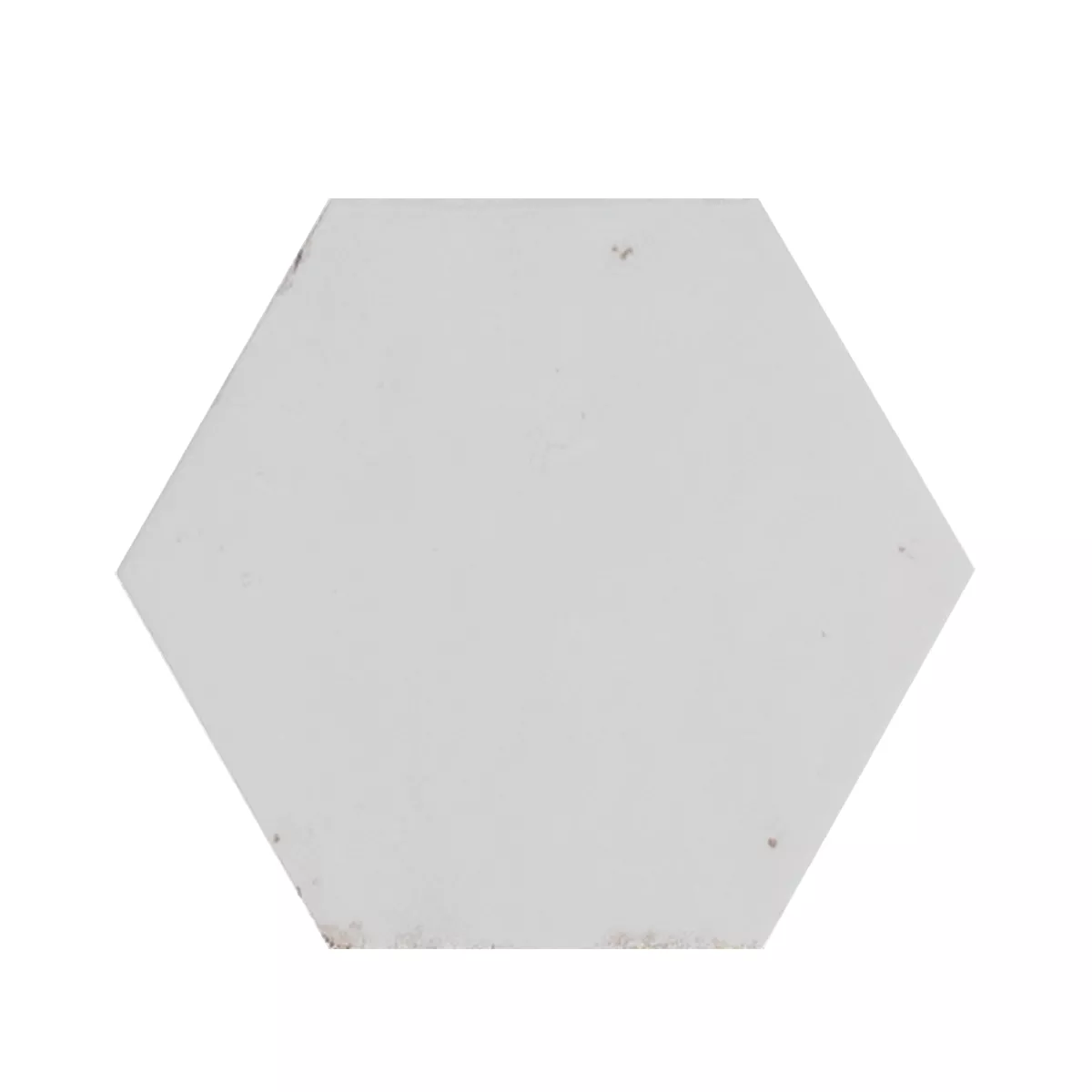 Lorino Ασπρο Αστραφτερό Εξάγωνο 18,2x21 cm