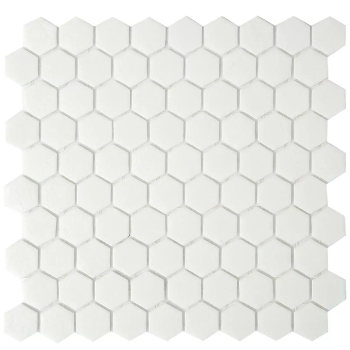 Γυάλινο Μωσαϊκό Πλακάκια Trend-Vi Hexagonal 160 Ασπρο