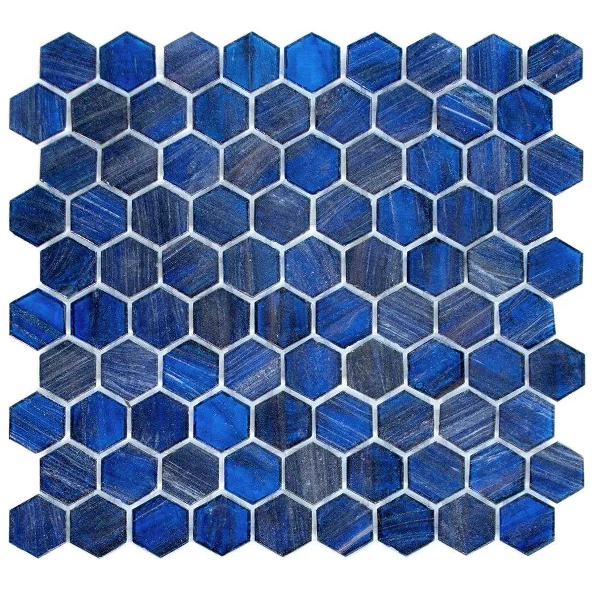 Γυάλινο Μωσαϊκό Πλακάκια Trend-Vi Hexagonal 239 Μπλε