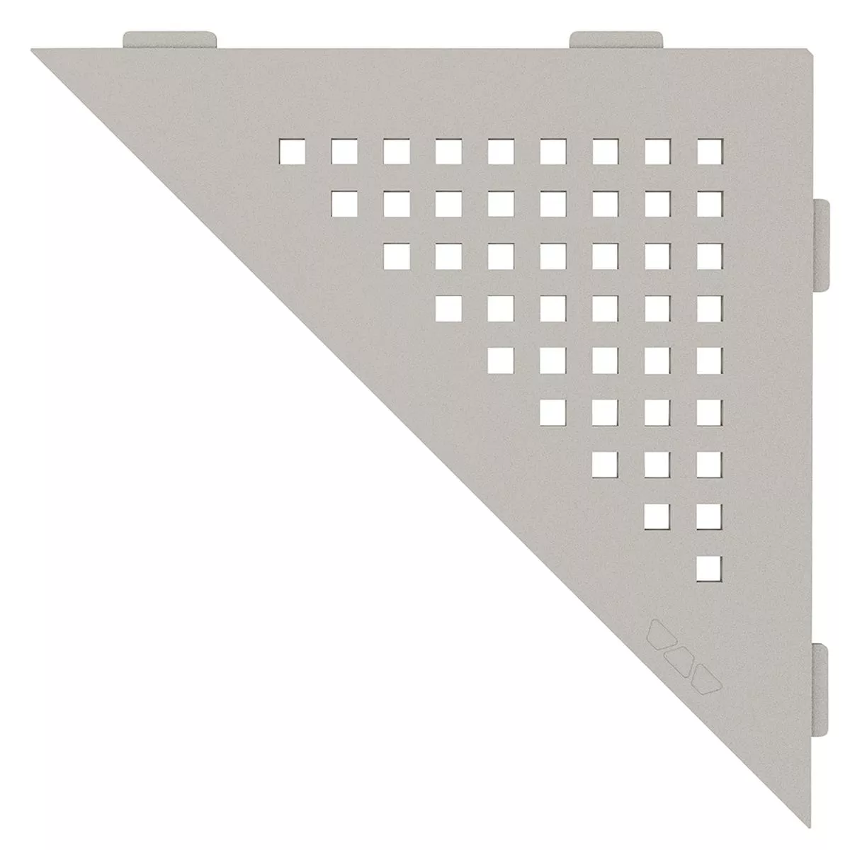 Ράφι τοίχου ντουζιέρα Schlüter τρίγωνο 21x21cm τετράγωνο μπεζ