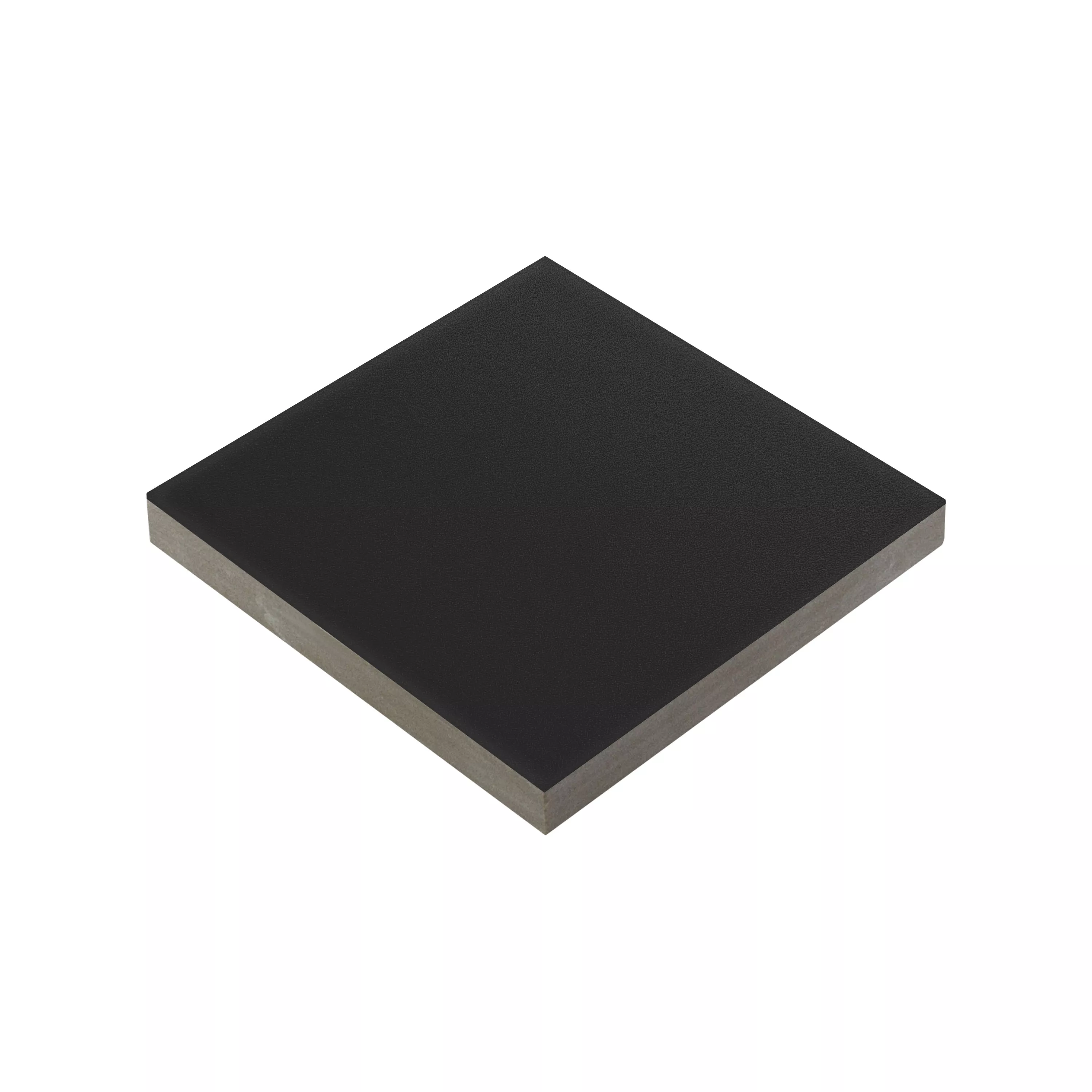 Πορσελάνινα Σκεύη Πλακάκια Genexia Uni Μαύρος Ροζόνη 4,6x4,6cm