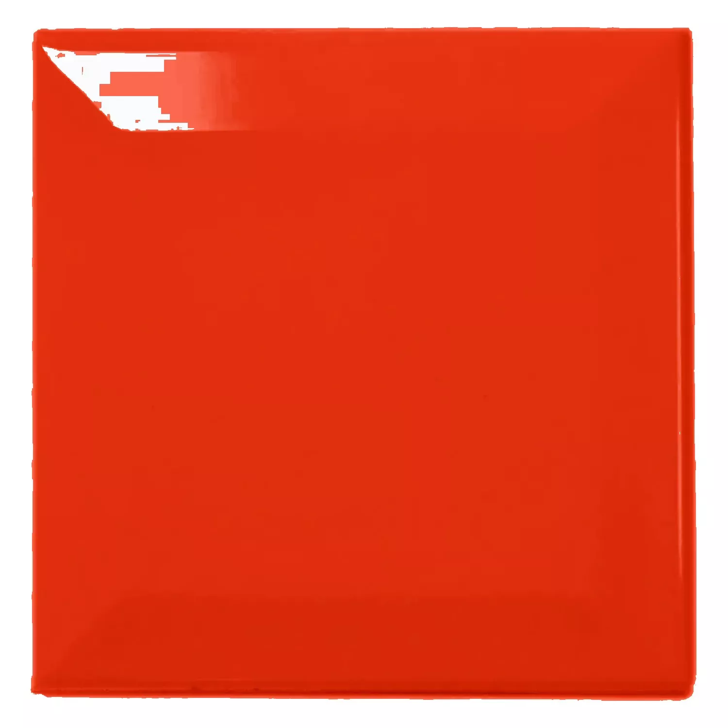 Πλακάκι μετρό Kόκκινο Αστραφτερό 10x10 cm Όψη Catarina Rojo