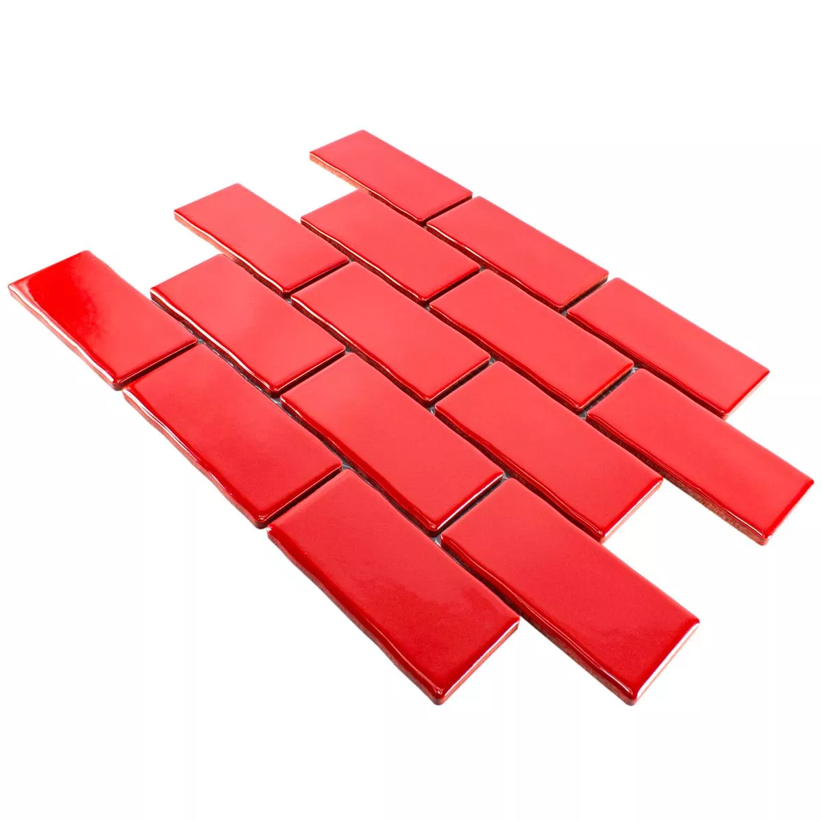 Kεραμικά Ψηφιδωτά Πλακάκια Florenz Xειροποίητο Kόκκινο