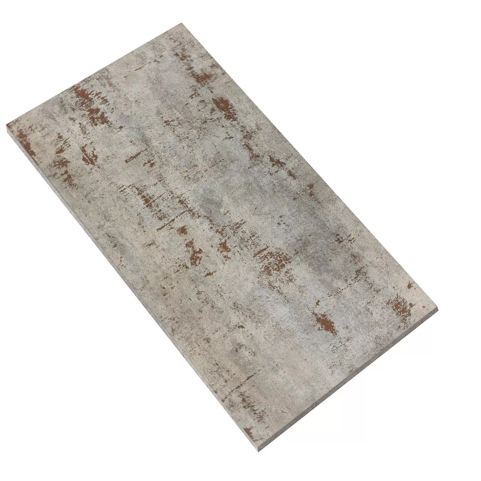 Πρότυπο Πλακάκια Δαπέδου Phantom Μεταλλική Εμφάνιση Μερικώς Γυαλισμένο Ασήμι 60x120cm