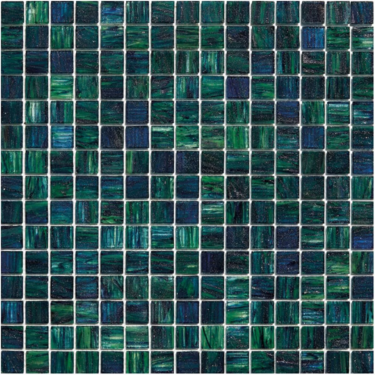 Γυάλινο Μωσαϊκό Πλακάκια Catalina Μπλε Πράσινος Mix