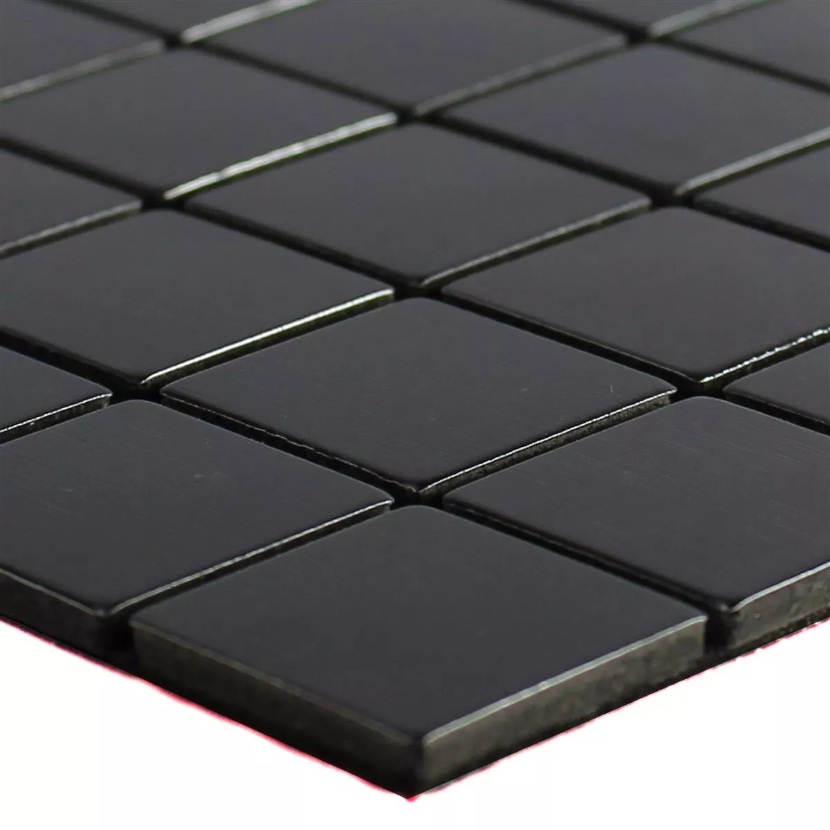 Πρότυπο από Mέταλλο Ψηφιδωτά Πλακάκια Wygon Aυτοκόλλητες Μαύρος 25mm