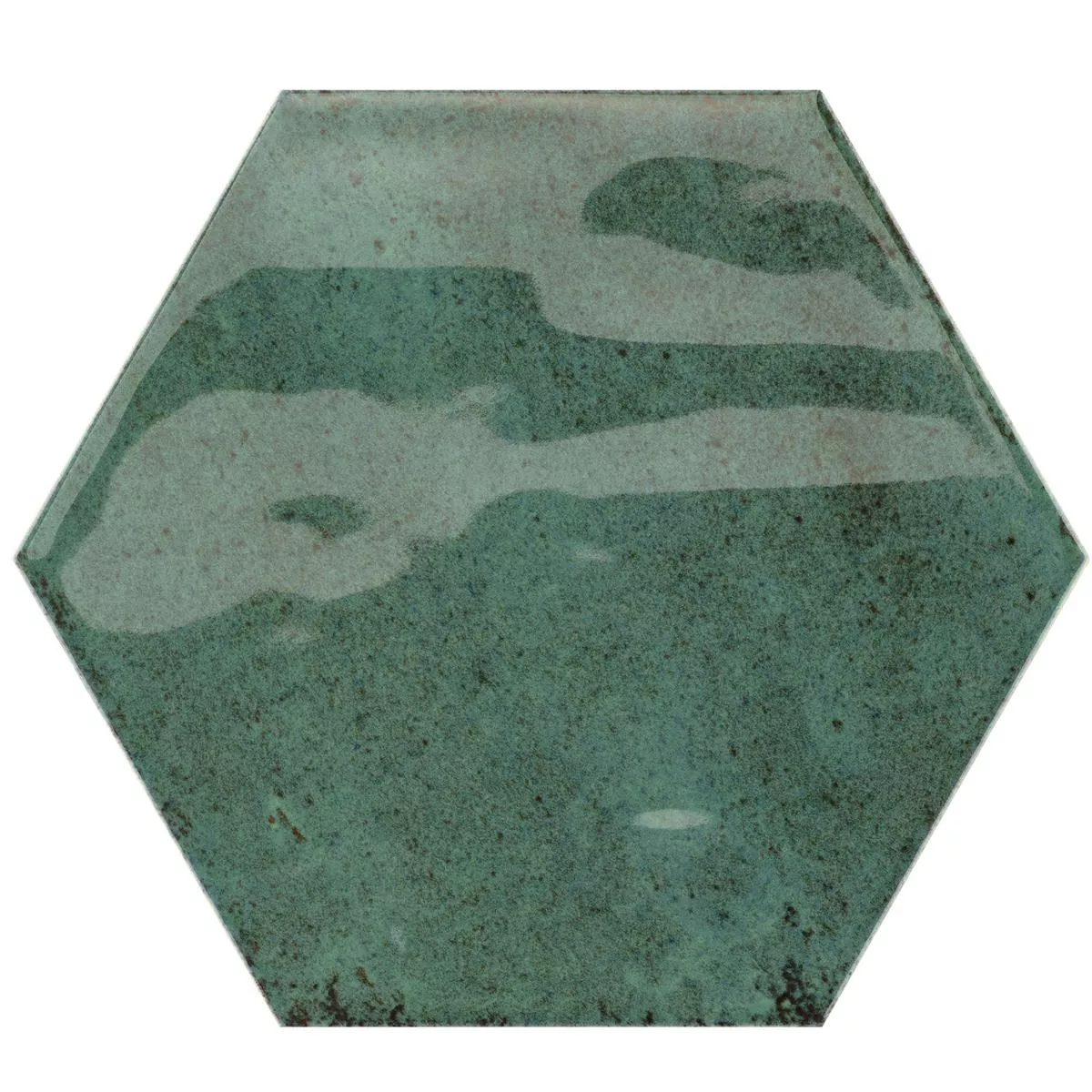 Πλακάκια Tοίχου Arosa Αστραφτερό Kυματιστός Εξάγωνο Σμαραγδένιο Πράσινο 17,3x15cm