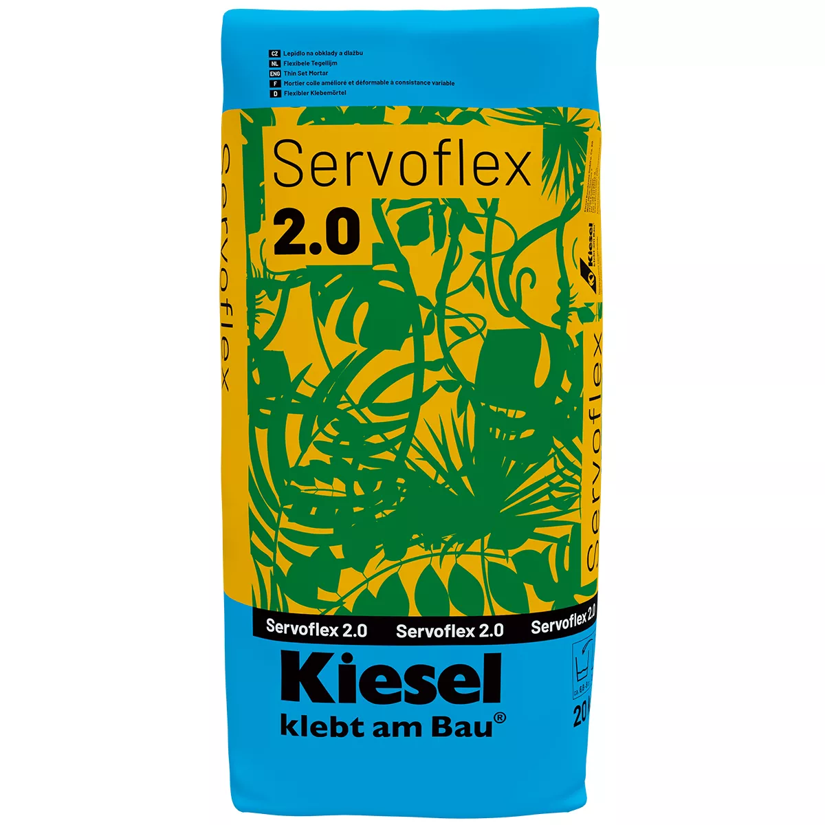 Εύκαμπτη κόλλα πλακιδίων Kiesel Servoflex 2.0 20 kg