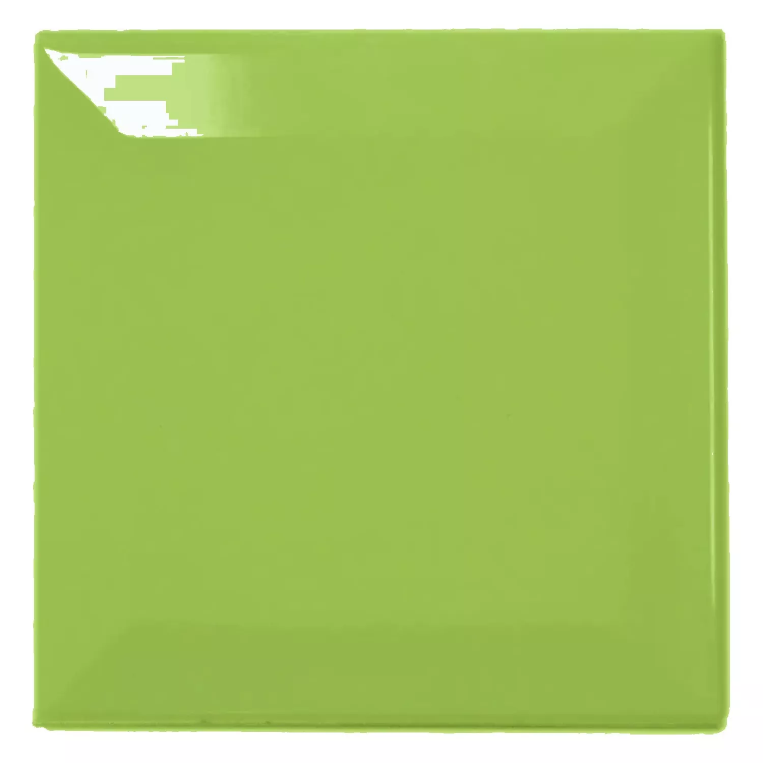 Πλακάκι μετρό Πράσινος Αστραφτερό 10x10 cm Όψη Catarina Oasis