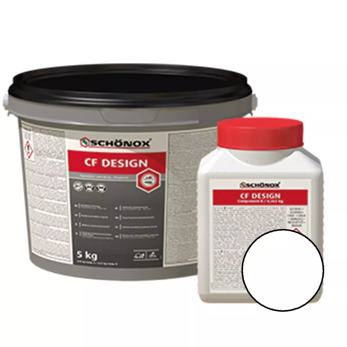 Grout Schönox CF Design Epoxy Resin Colorfuge Λευκό 5 κιλών