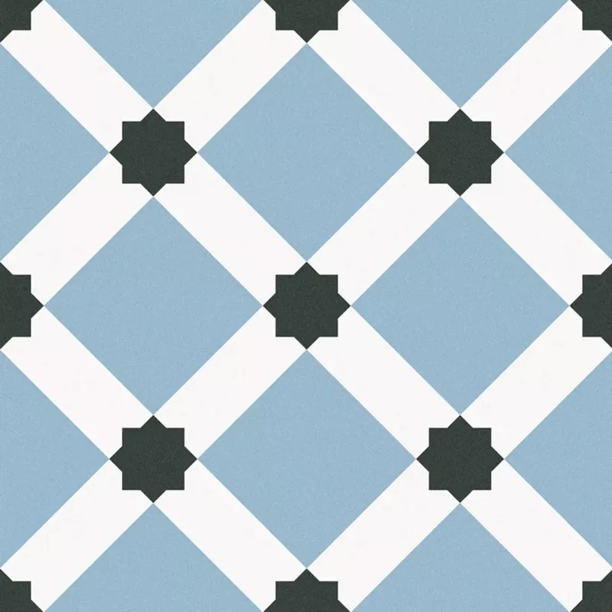 Πλακάκια Δαπέδου Εμφάνιση Tσιμέντου Atlantica Colmar Μπλε Ασπρο