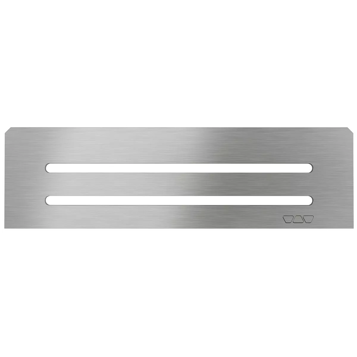 Ράφι τοίχου Schlüter ορθογώνιο 30x8.7cm Wave ασημί