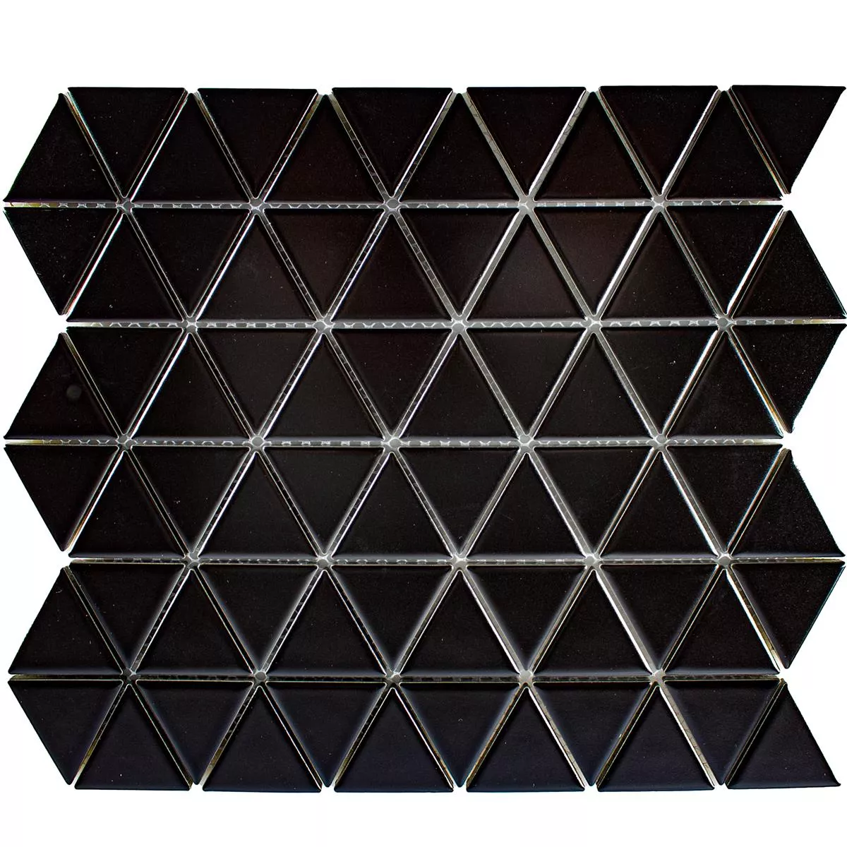 Kεραμικά Ψηφιδωτά Πλακάκια Arvada Tρίγωνο Μαύρος Παγωμένος