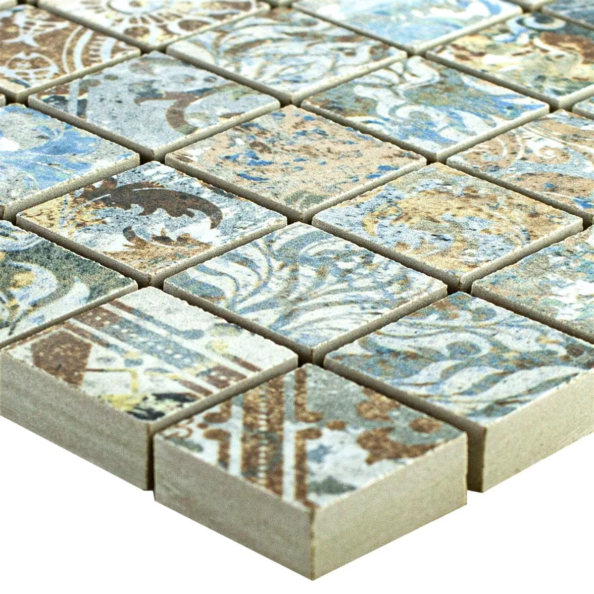 Kεραμικό Mωσαϊκό Πλακάκια Patchwork Χρωματιστό 25x25mm