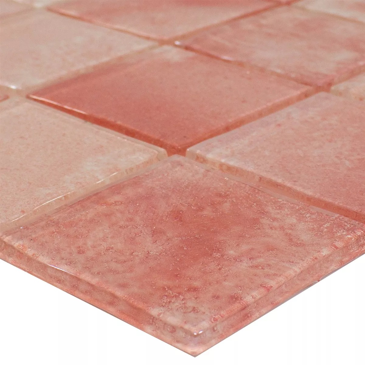 Πρότυπο Γυάλινο Μωσαϊκό Novigrad Ροζ 48x48x4 mm