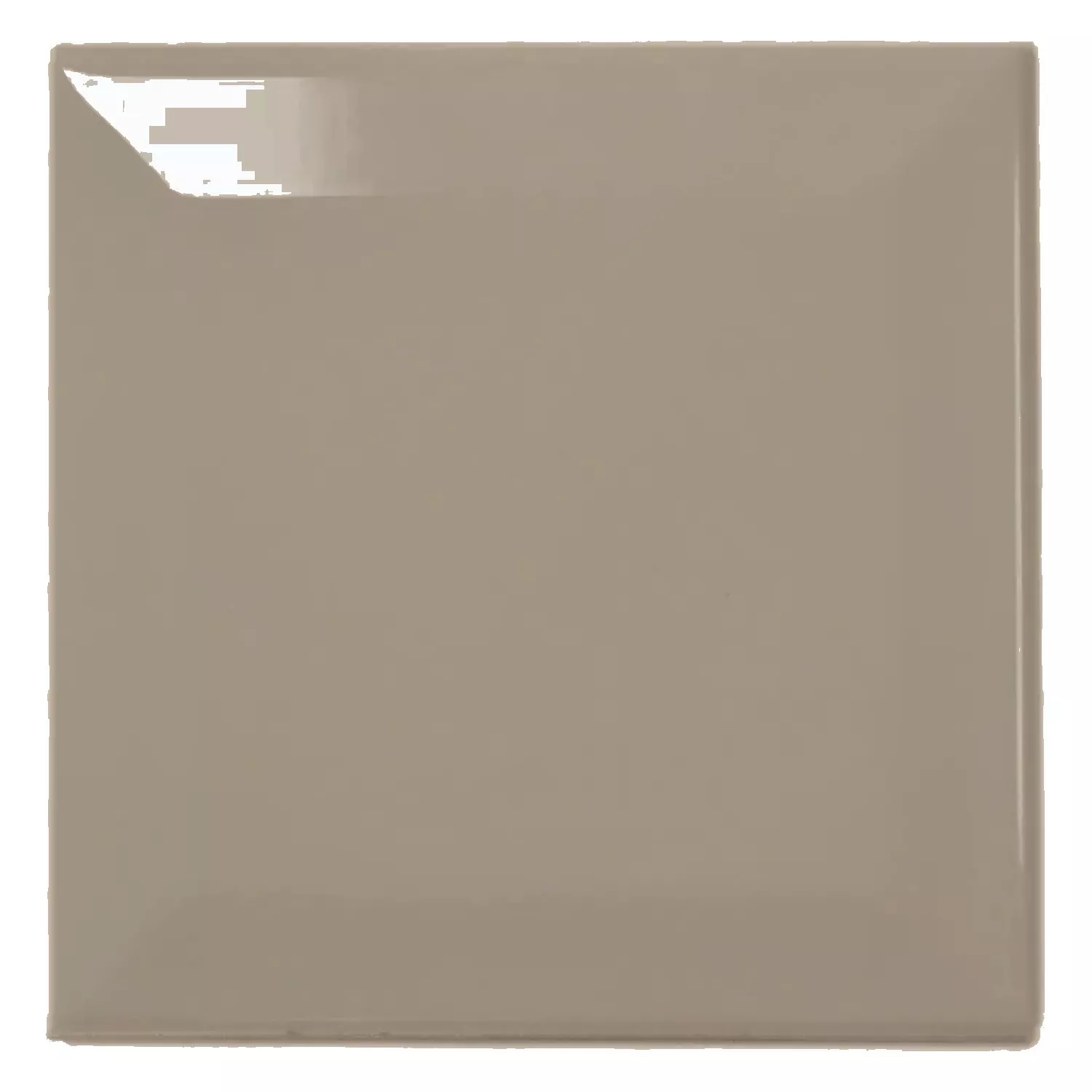 Πλακάκι μετρό Kαφέ Αστραφτερό 10x10 cm Όψη Catarina Mink