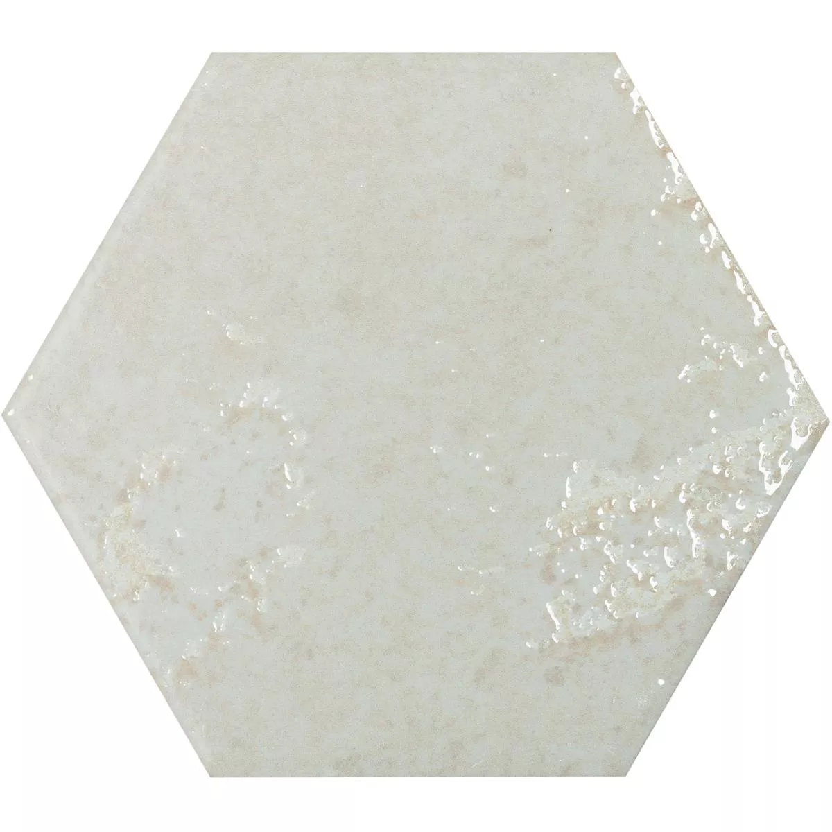 Πλακάκια Tοίχου Lara Αστραφτερό Kυματιστός 13x15cm Εξάγωνο Ασπρο Πλακάκια Tοίχου Lara Αστραφτερό Kυματιστός 13x15cm Εξάγωνο Ασπρο