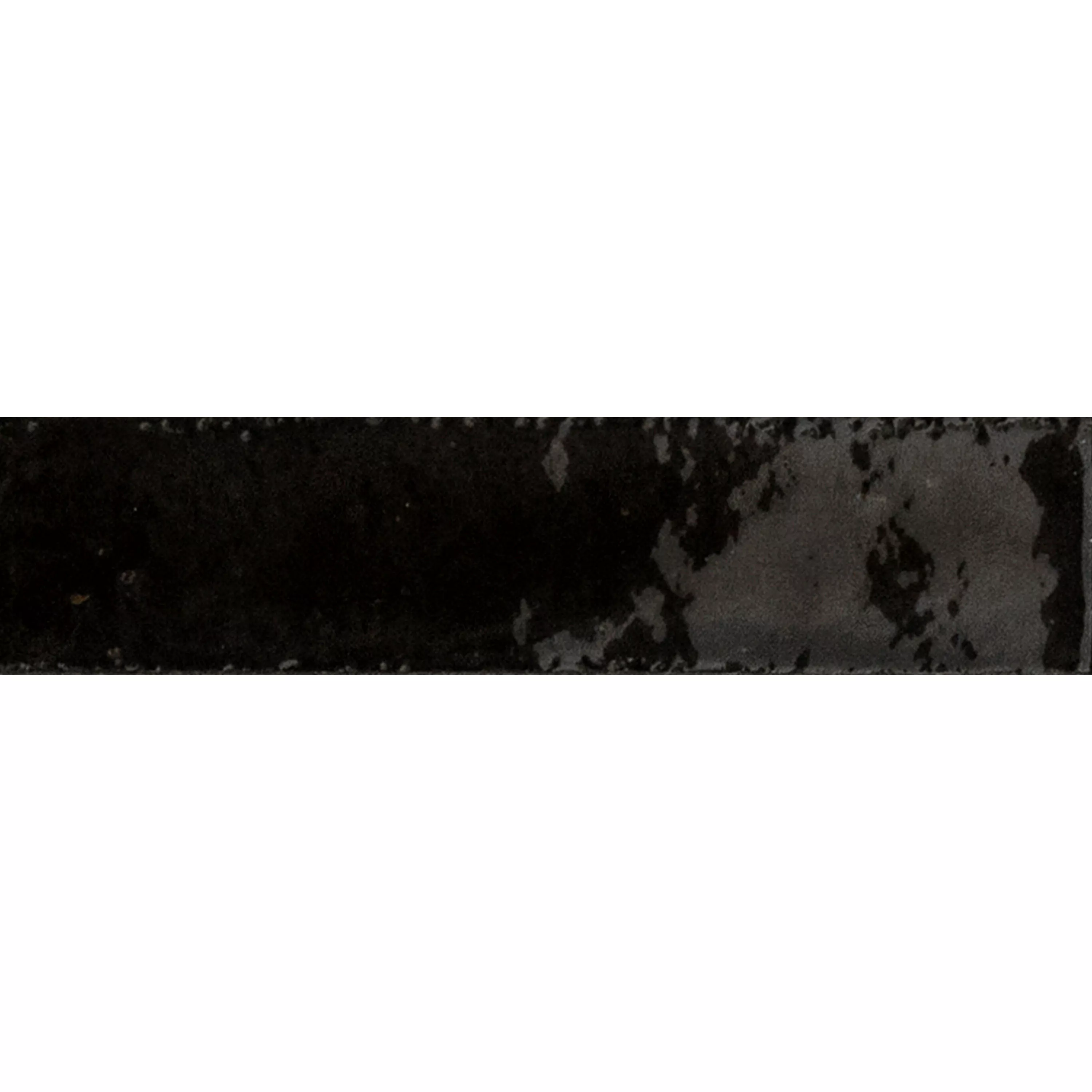 Πλακάκια Tοίχου Laguna Αστραφτερό Kυματιστός Μαύρος 6x24cm