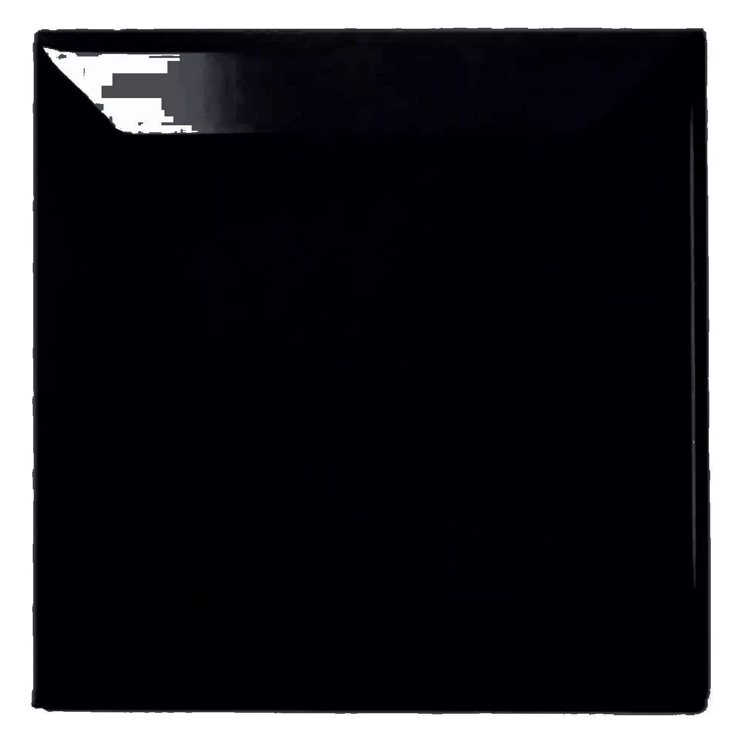 Πλακάκι μετρό Μαύρος Αστραφτερό 10x10 cm Όψη Catarina Negro