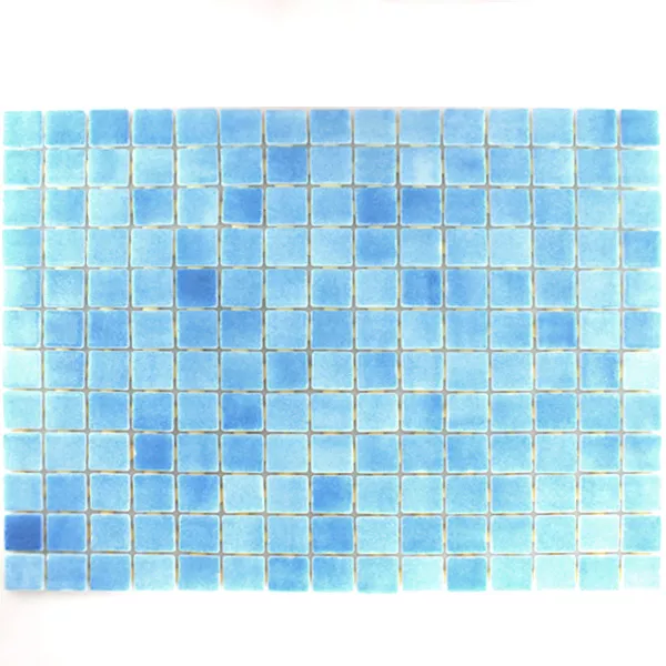 Πρότυπο από Ποτήρι Πισίνα Μωσαϊκό Γαλάζιο Mix