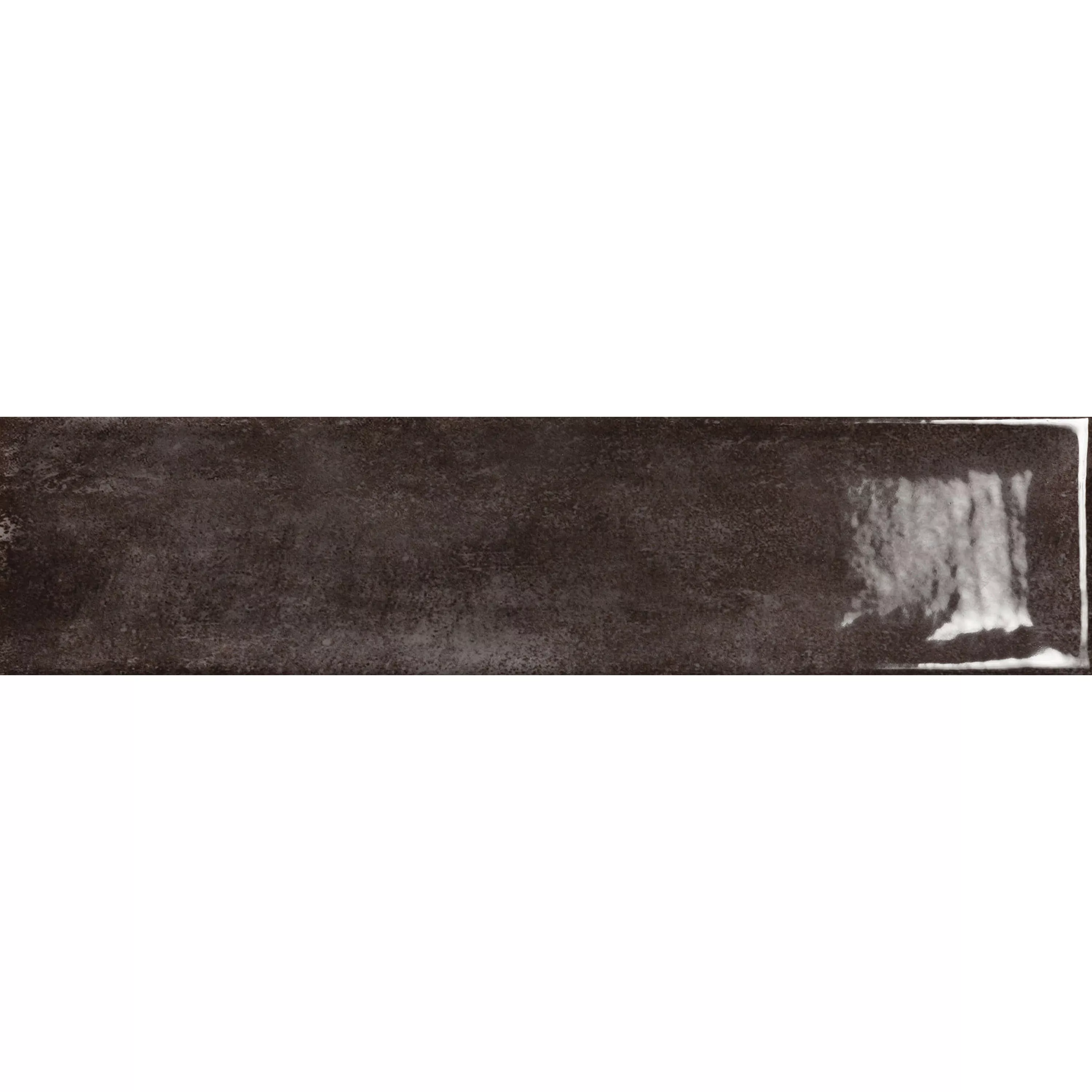 Πρότυπο από Πλακάκια Tοίχου Pascal Αστραφτερό Μέσα Όψη Μαύρος 7,5x30cm