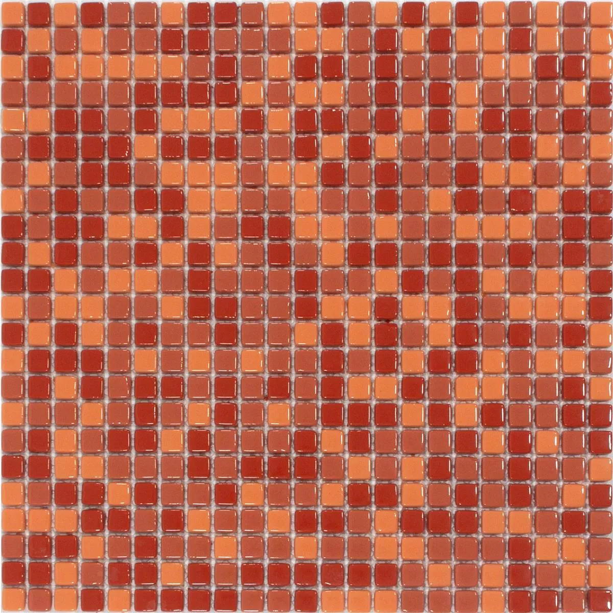 Γυάλινο Μωσαϊκό Πλακάκια Delight Kόκκινο-Πορτοκάλι Mix