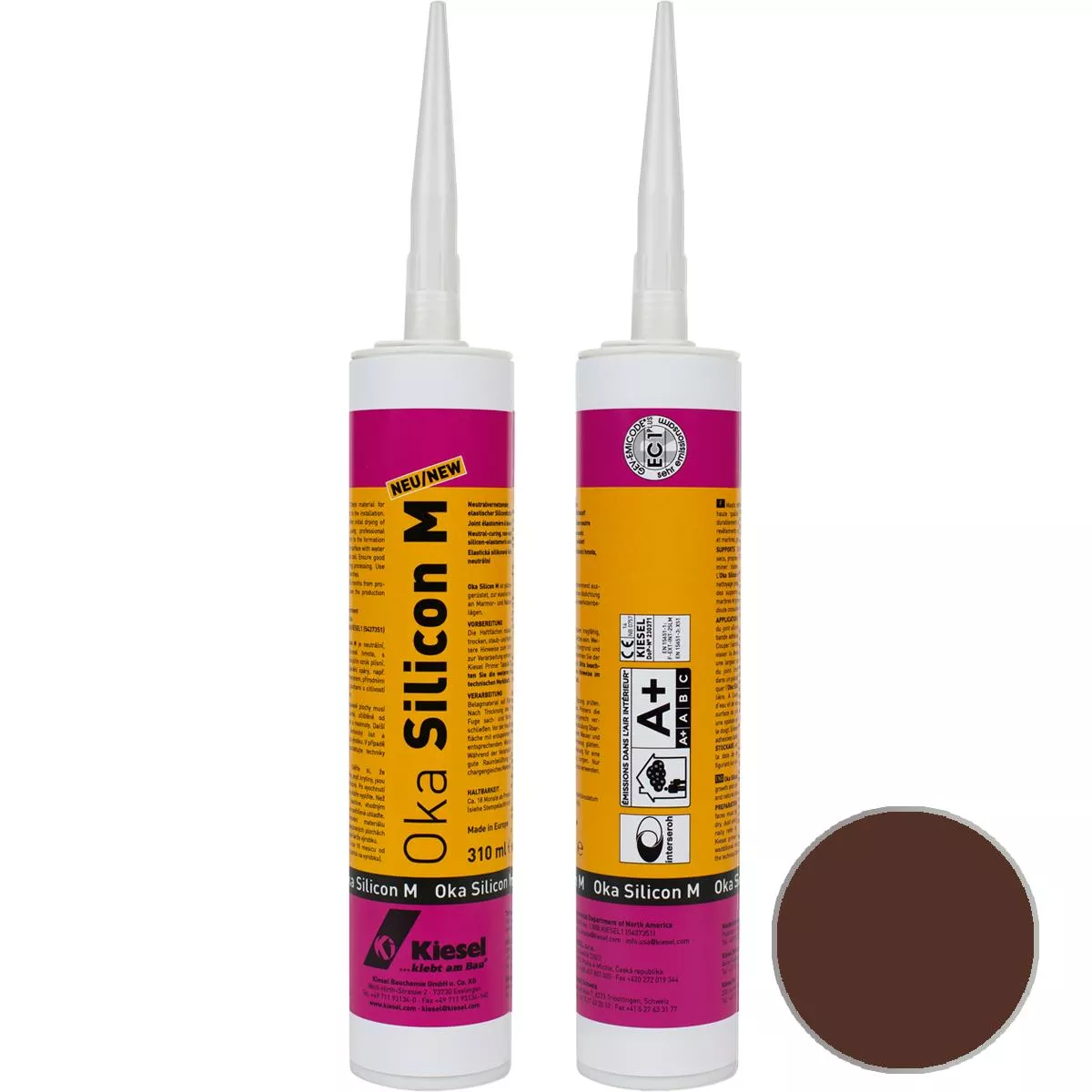 OKA SILICON M φυσική πέτρα αρμό σιλικόνης Bali brown 310 ml