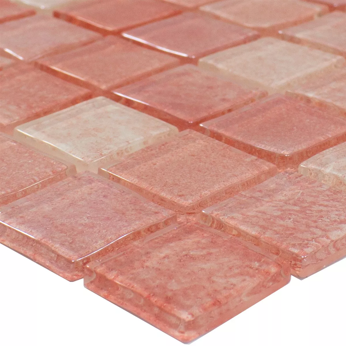 Γυάλινο Μωσαϊκό Novigrad Ροζ 23x23x4 mm