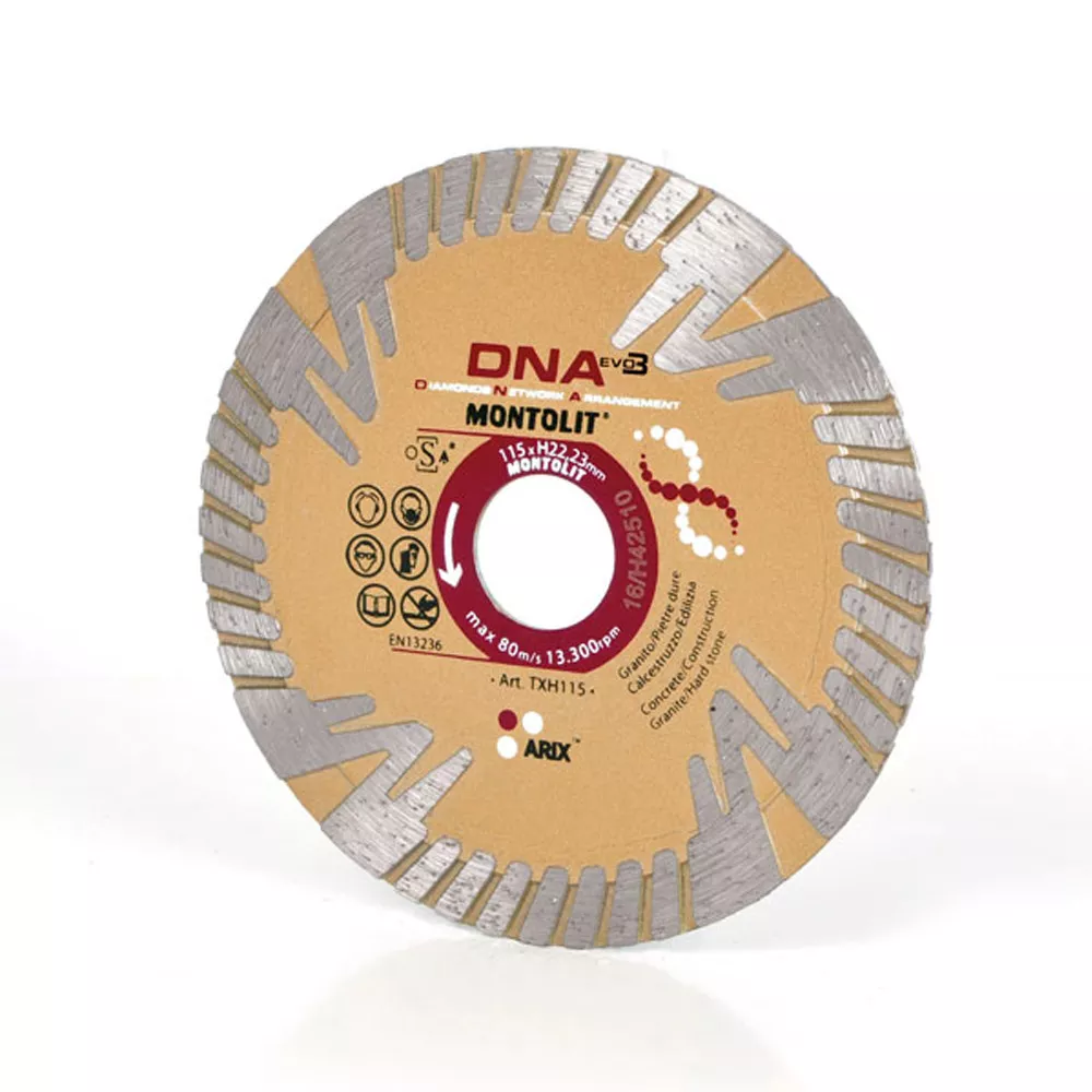 Diamond disc TXH - Σκληρός βράχος, γρανίτης, ηφαιστειακό πέτρωμα, πορσελάνη, σκυρόδεμα