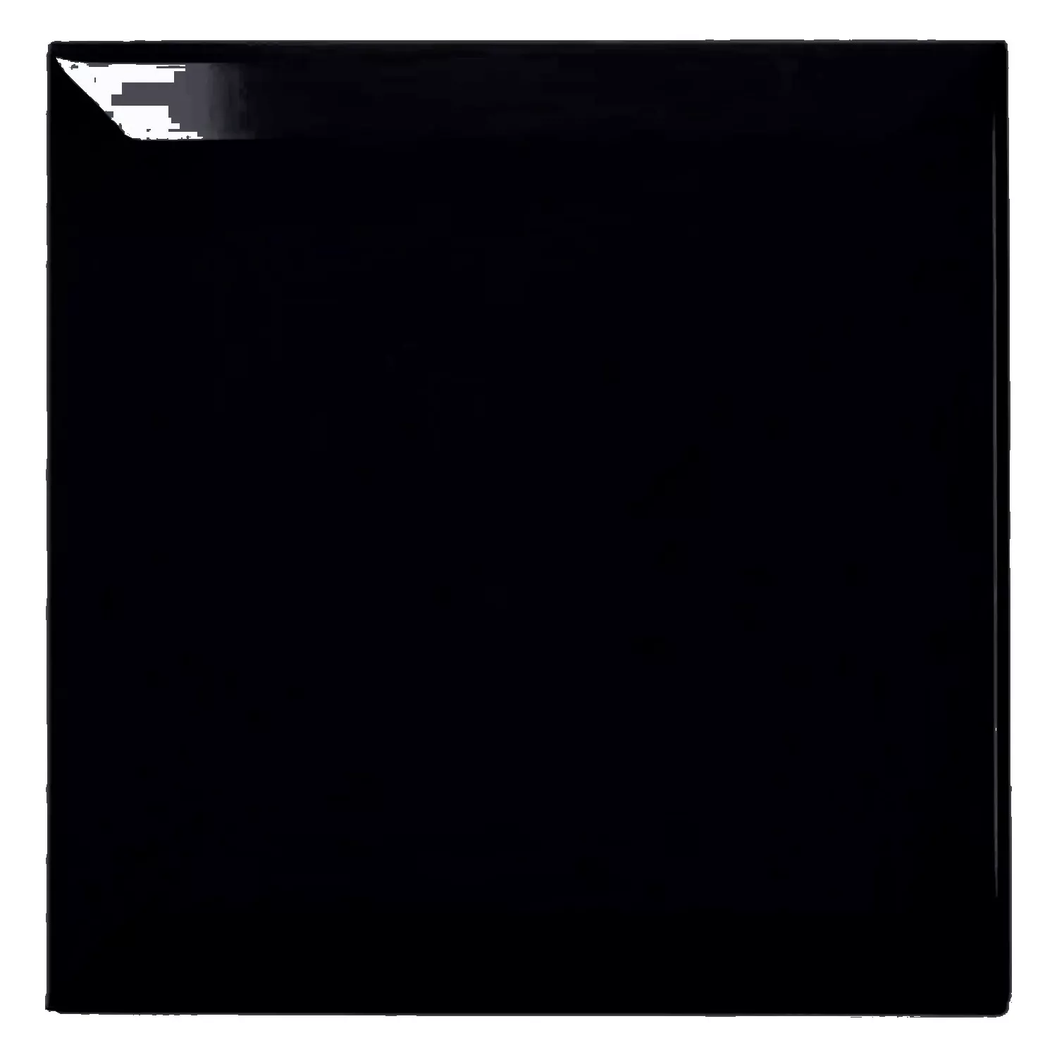Πλακάκι μετρό Μαύρος Αστραφτερό 15x15 cm Όψη Eris Negro