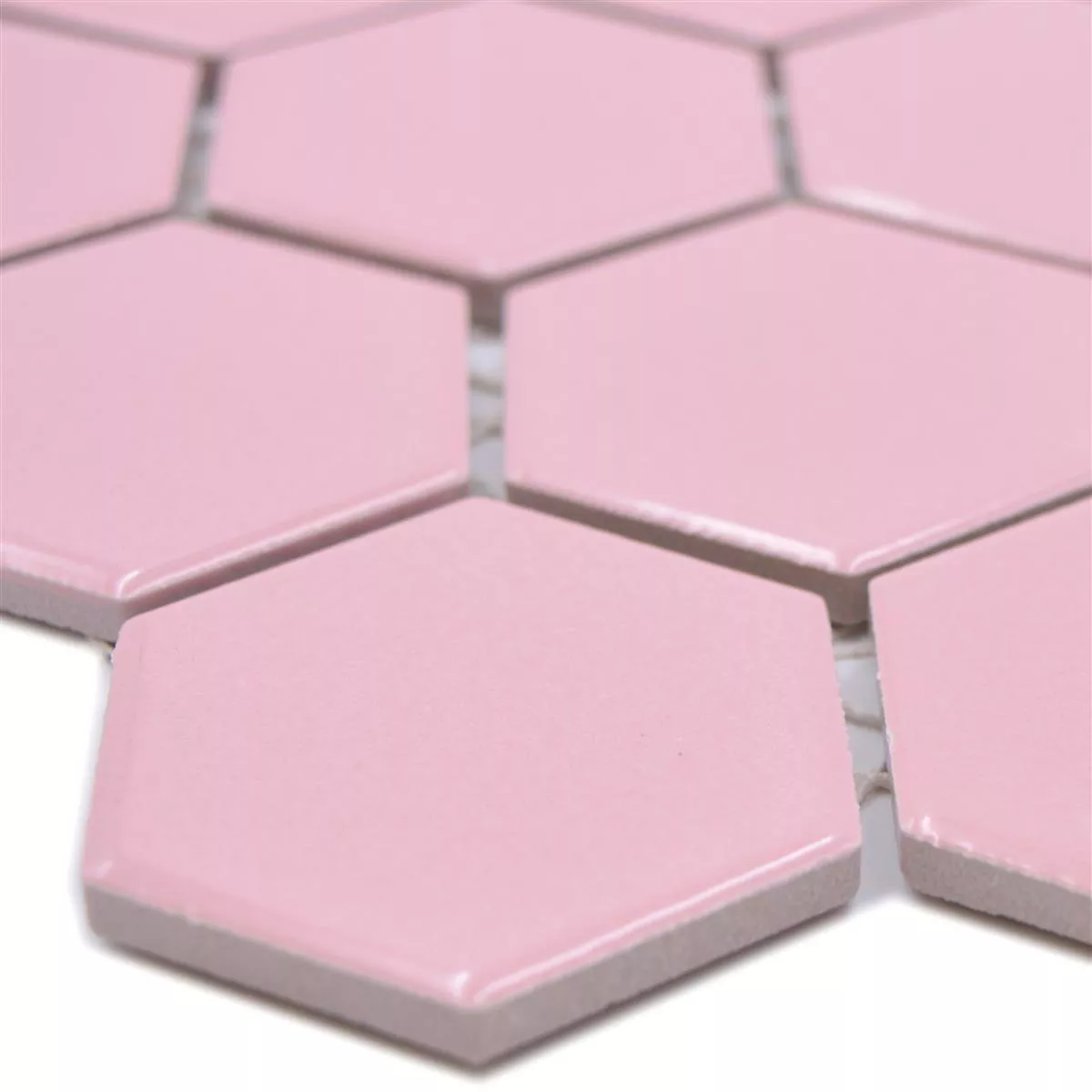 Kεραμικό Mωσαϊκό Salomon Εξάγωνο Ροζ H51