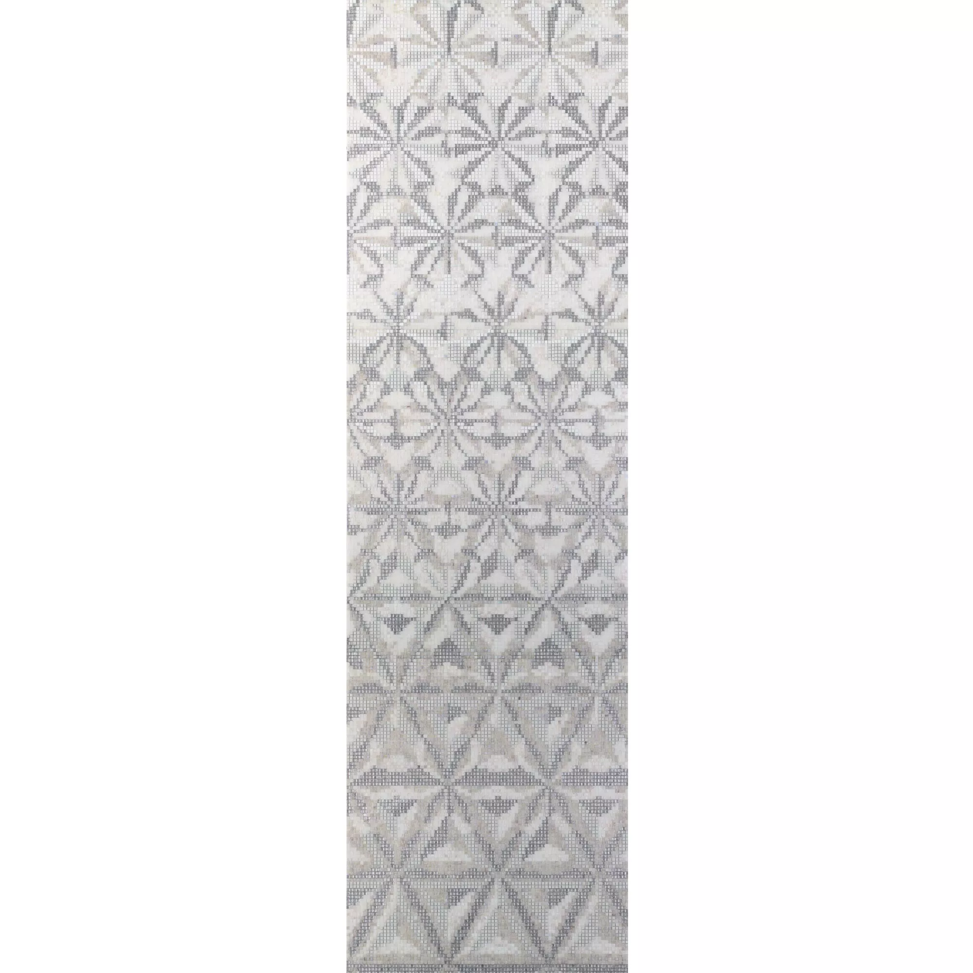 Γυάλινο Μωσαϊκό Εικόνα Magicflower White 80x277,9cm