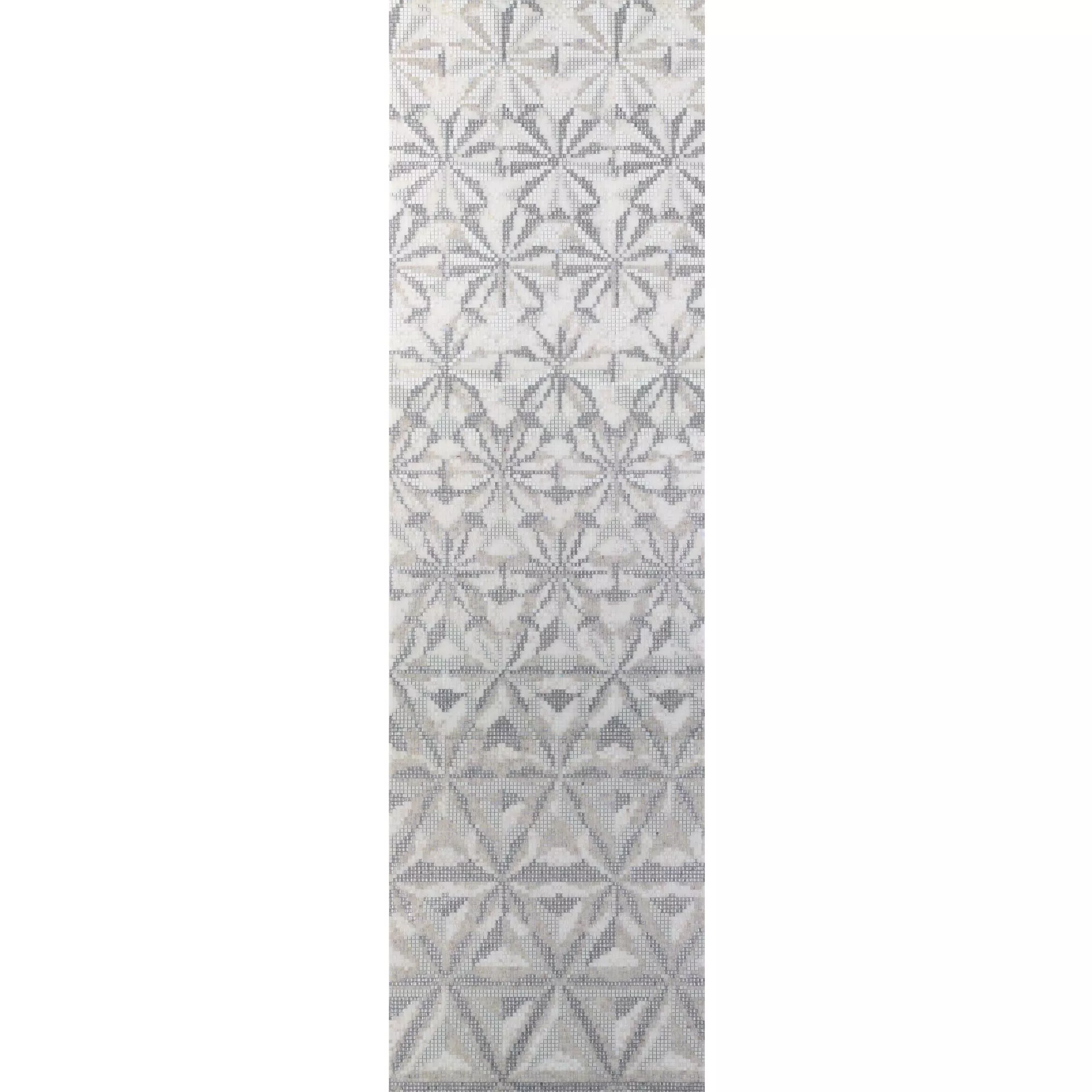 Γυάλινο Μωσαϊκό Εικόνα Magicflower White 80x277,9cm Γυάλινο Μωσαϊκό Εικόνα Magicflower White 80x277,9cm