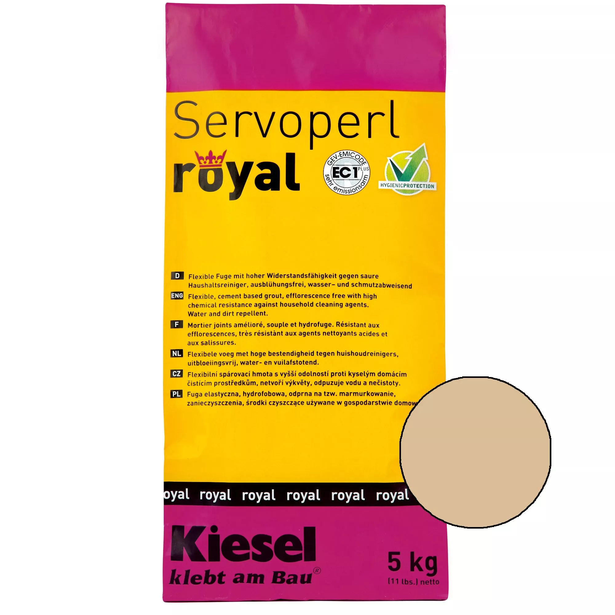 Kiesel Servoperl royal - ένωση αρμών - 5 κιλά Safari Sand