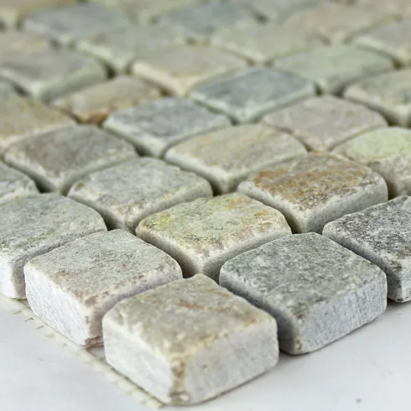 Πρότυπο από Ψηφιδωτά Πλακάκια Xαλαζίτης Φυσική Πέτρα Μπεζ Mix