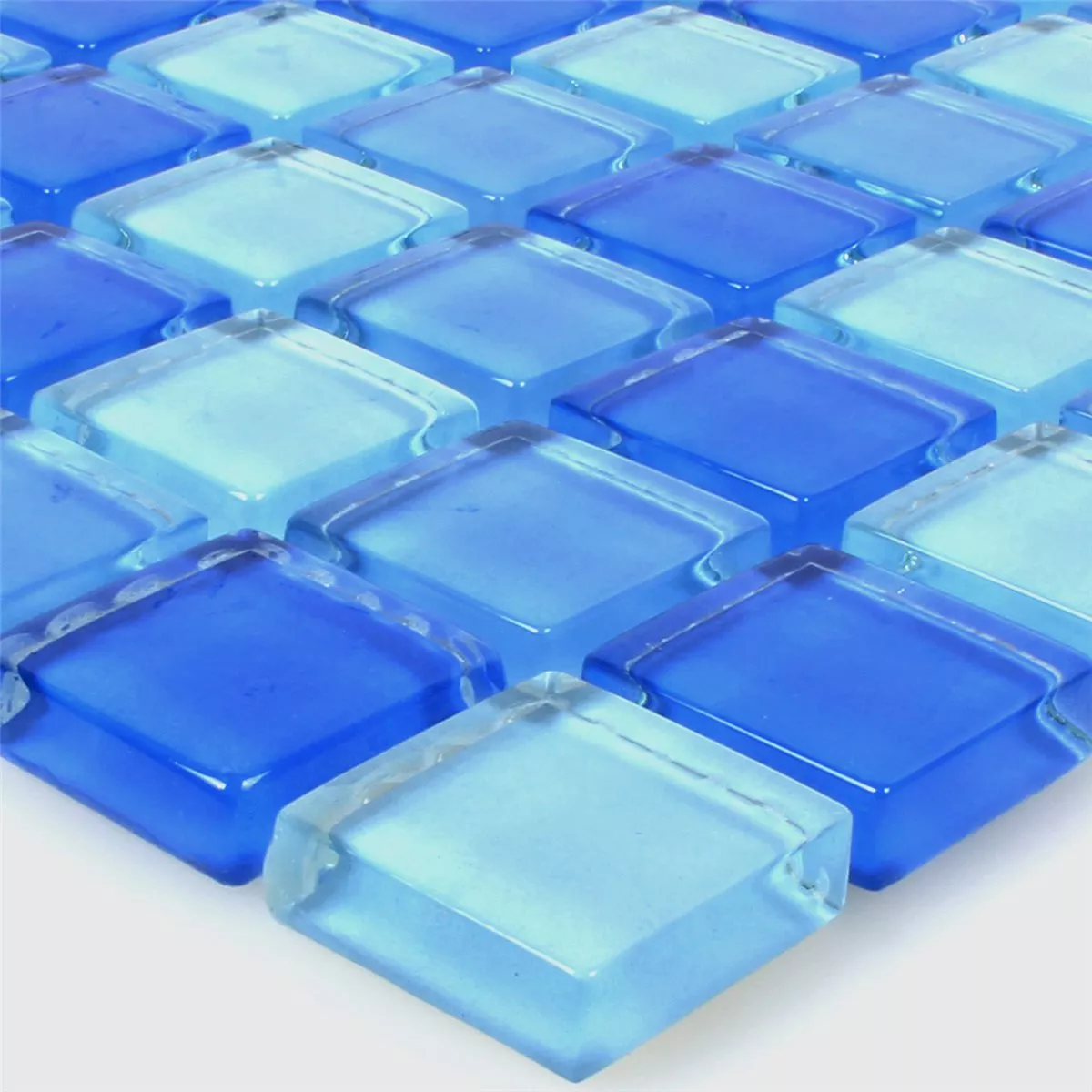 Πρότυπο από Γυάλινο Μωσαϊκό Πλακάκια Neptune Μπλε Mix