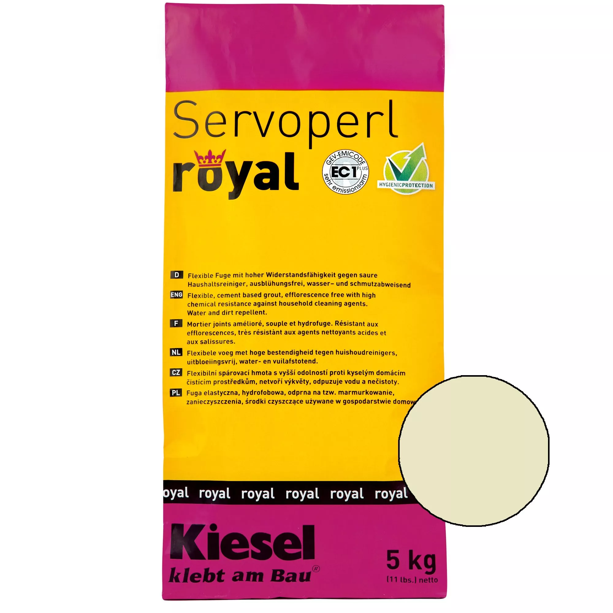 Kiesel Servoperl royal - ένωση αρμών-5 κιλά γιασεμί