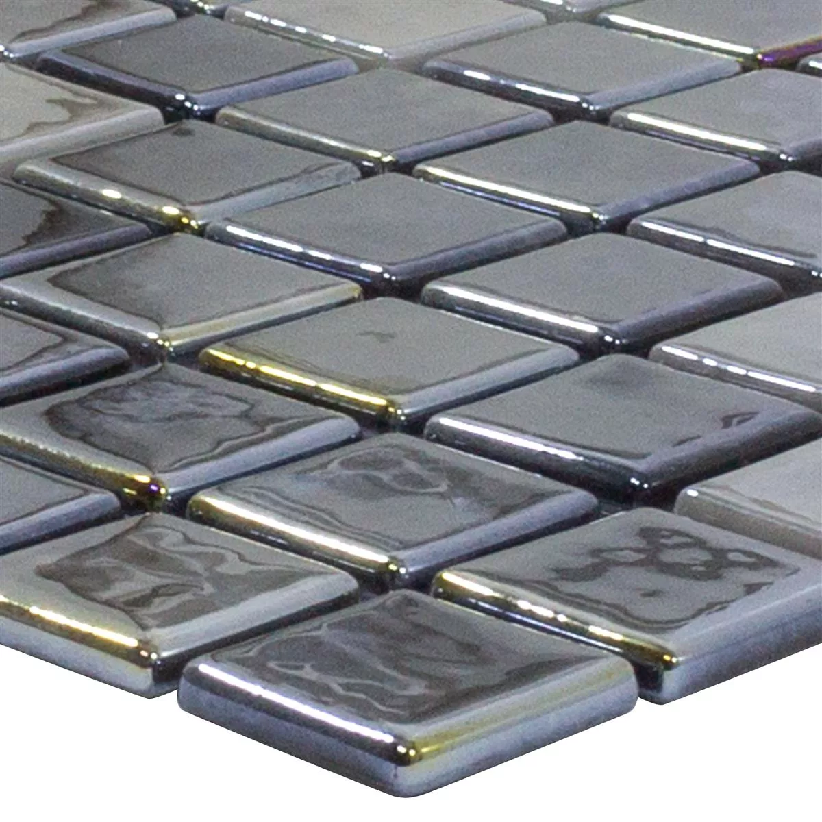 Γυάλινο Μωσαϊκό Πλακάκια Silvertown Ανθρακίτης Metallic 25x25mm Γυάλινο Μωσαϊκό Πλακάκια Silvertown Ανθρακίτης Metallic 25x25mm