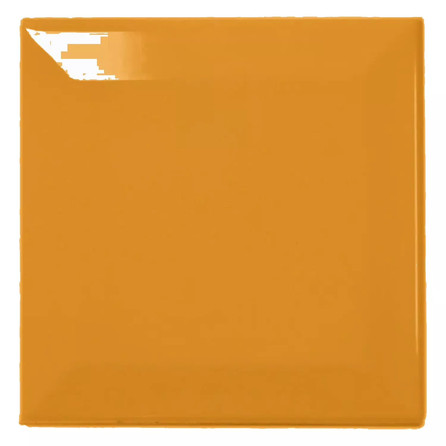 Πλακάκι μετρό Κίτρινος Αστραφτερό 10x10 cm Όψη Catarina Ocre