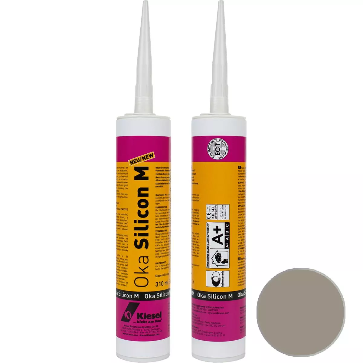 Βότσαλο αρμού σιλικόνης φυσικής πέτρας OKA SILICON M stone grey 310 ml Βότσαλο αρμού σιλικόνης φυσικής πέτρας OKA SILICON M stone grey 310 ml