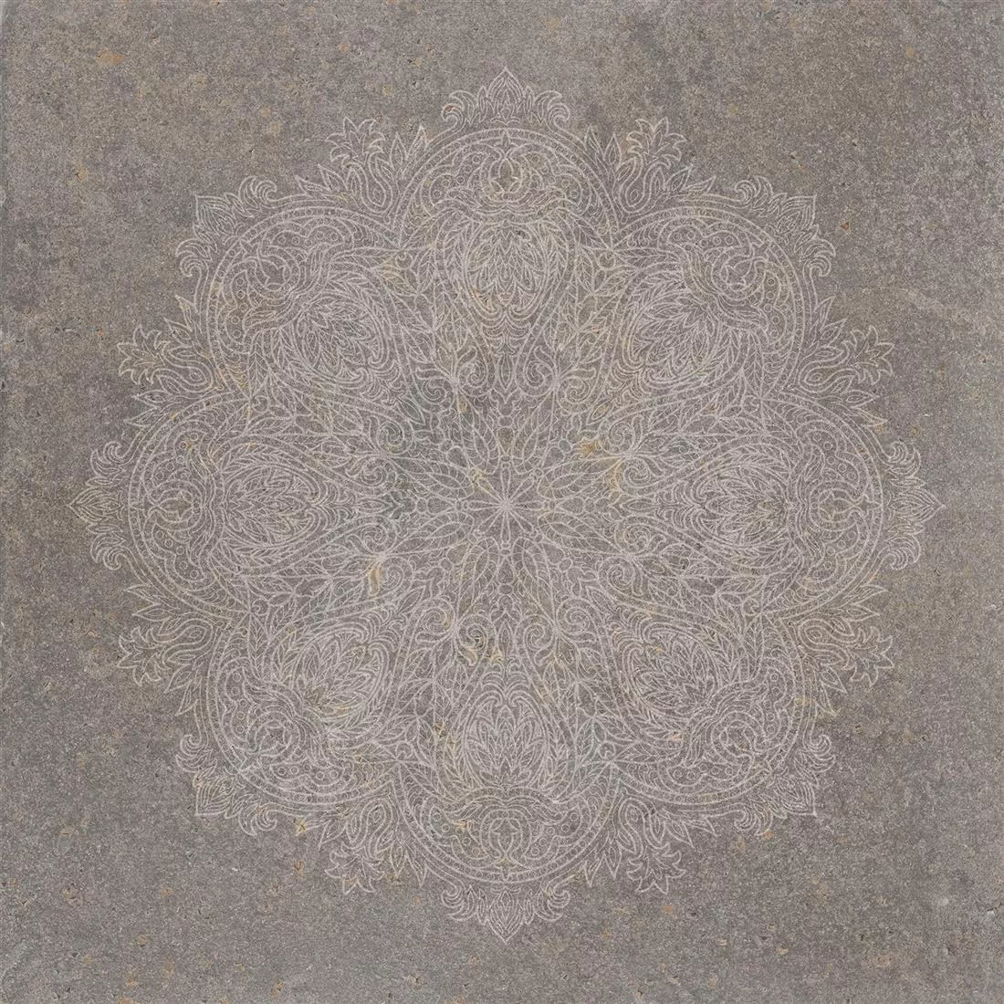 Πλακάκια Δαπέδου Πέτρινη Όψη Horizon Kαφέ Ντεκόρ Mandala Πλακάκια Δαπέδου Πέτρινη Όψη Horizon Kαφέ Ντεκόρ Mandala