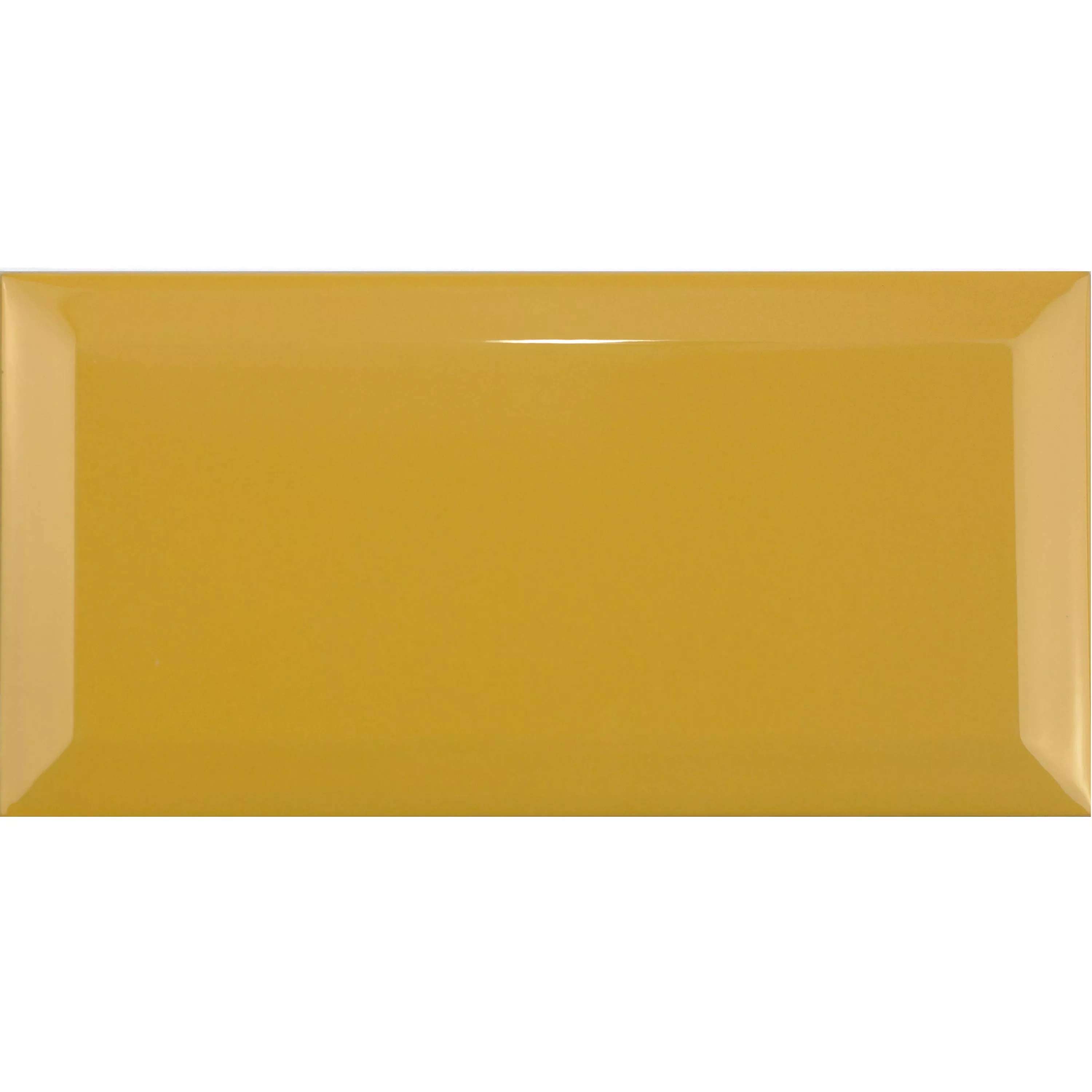 Metro Πλακάκια Tοίχου Brussel Όψη 10x20x0,7cm Amarillo Yema