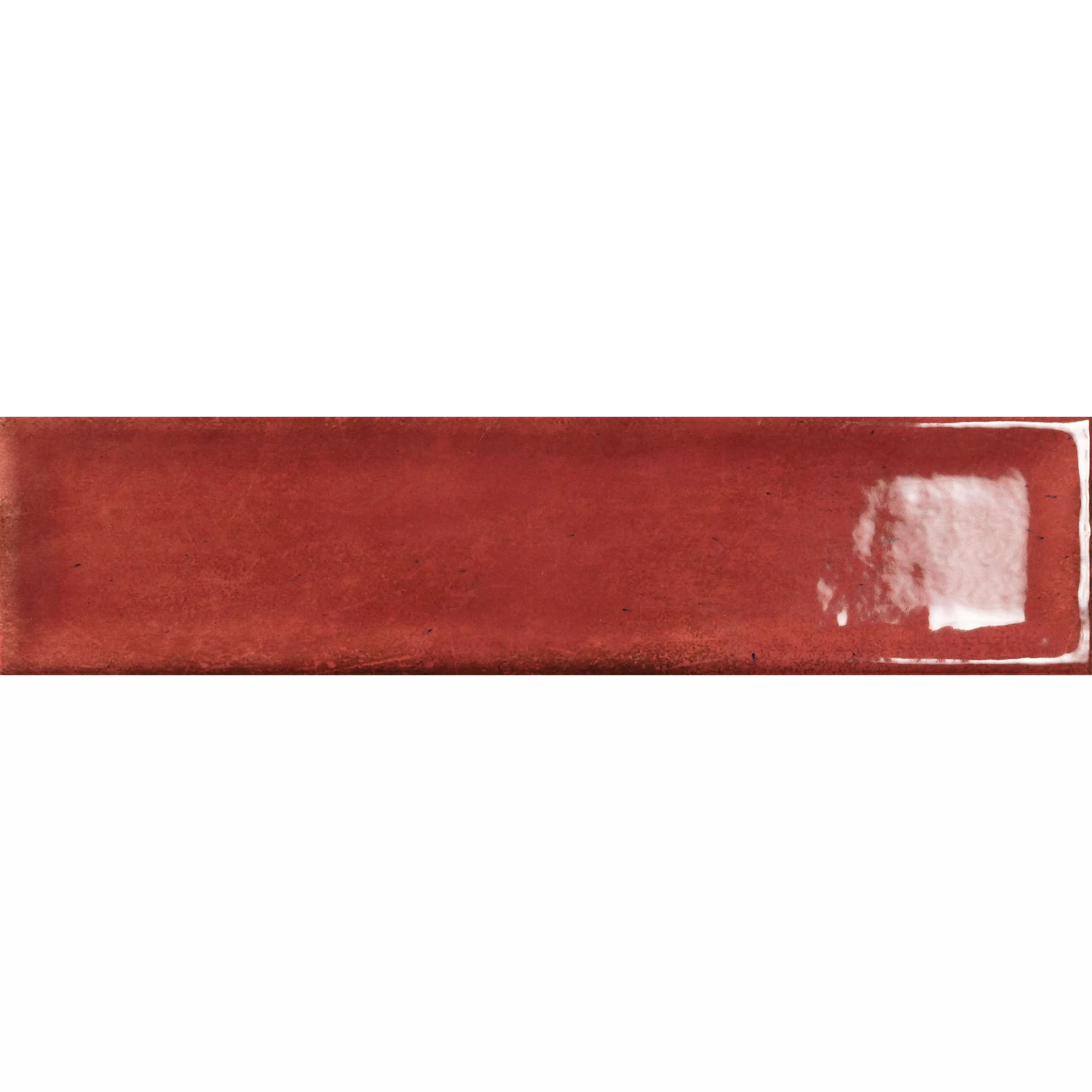 Πρότυπο από Πλακάκια Tοίχου Pascal Αστραφτερό Μέσα Όψη Kόκκινο 7,5x30cm