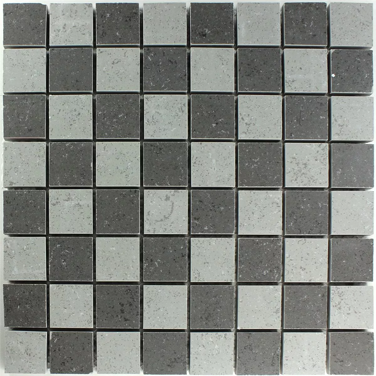 Πρότυπο από Ψηφιδωτά Πλακάκια Σκακιέρα Γκρί Παγωμένος