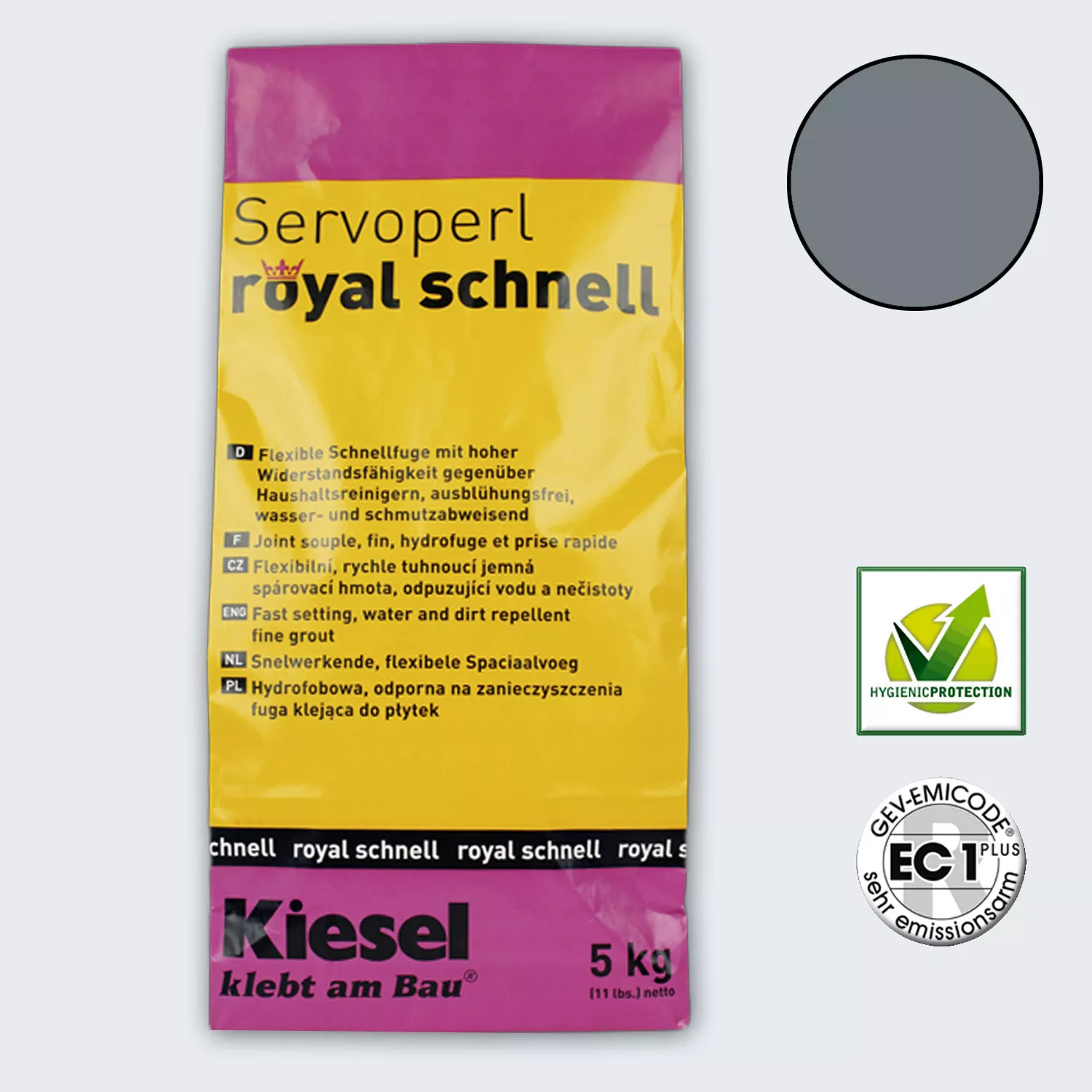 Kiesel Servoperl Royal - Γρήγορη σκλήρυνση, εύκαμπτος σύνδεσμος (5KG βασάλτης)