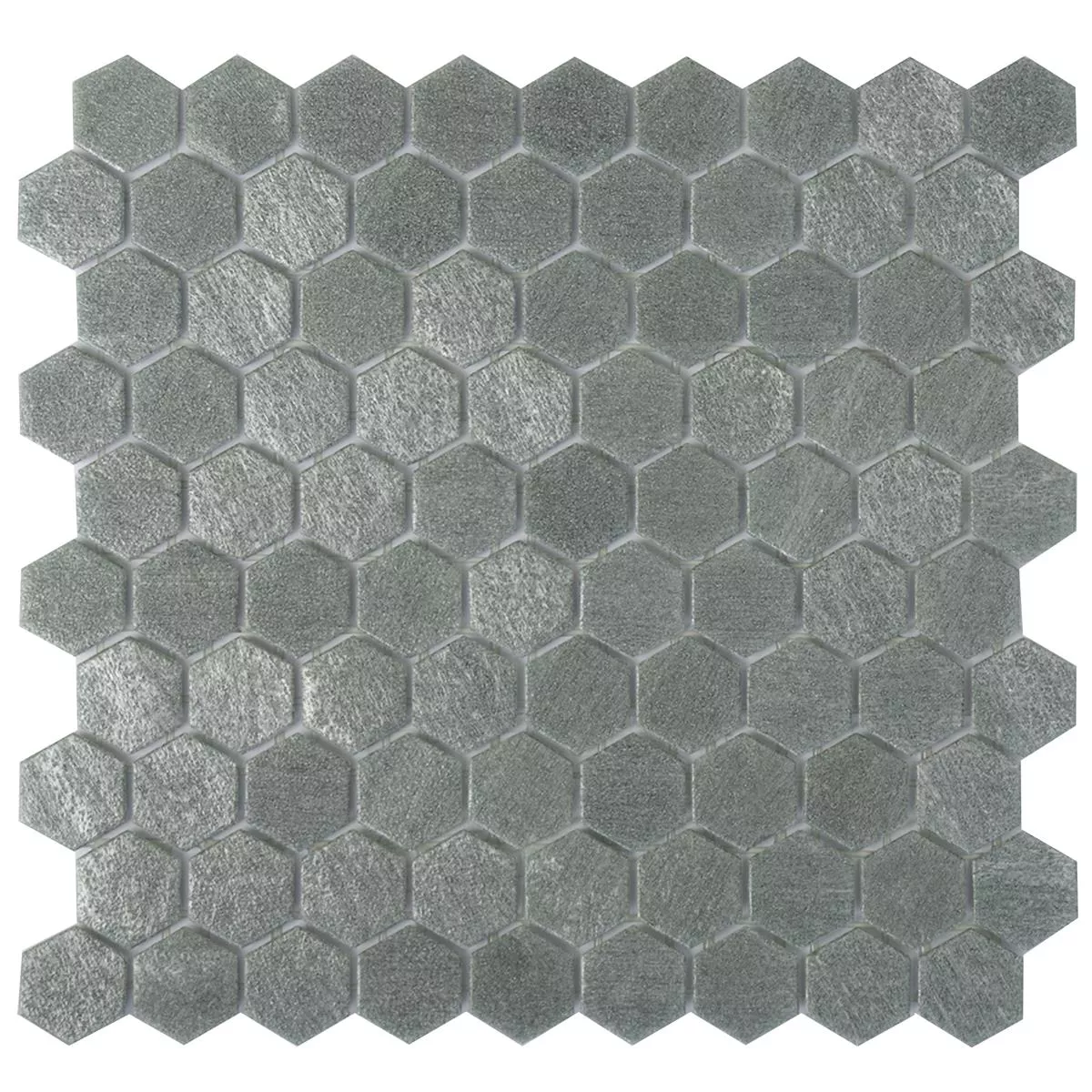 Γυάλινο Μωσαϊκό Πλακάκια Trend-Vi Hexagonal 2102 Ανοιχτό Γκρι