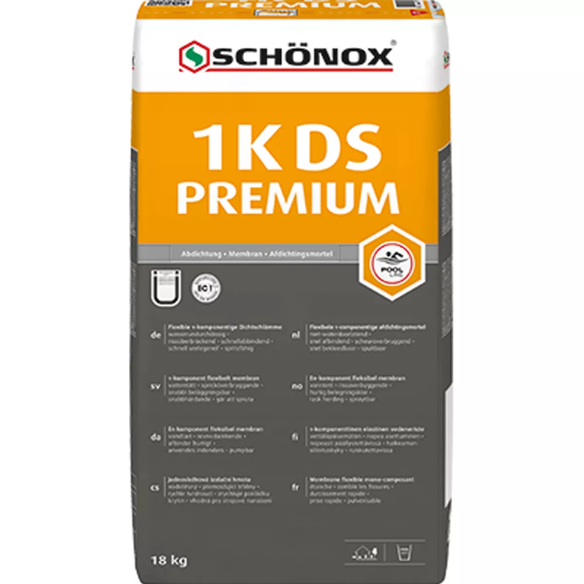 Schönox 1K-DS PREMIUM - στεγανοποιητικός πολτός / σφράγιση (18kg)